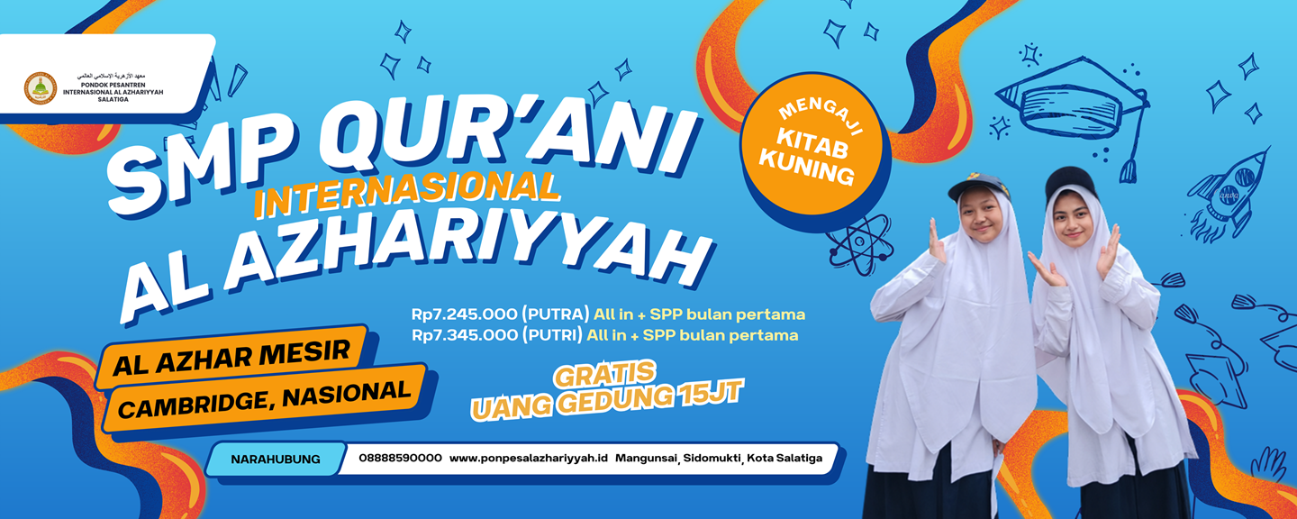Banner SMP Qur'ani Internasional Al Azhariyyah